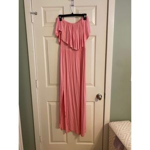 Off the shoulder maxi dress